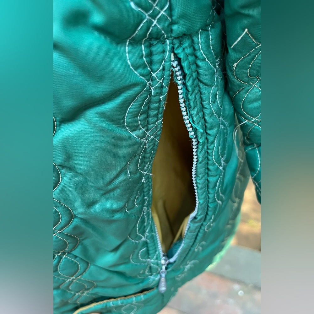 Vintage Green Patterned Jacket - image 6